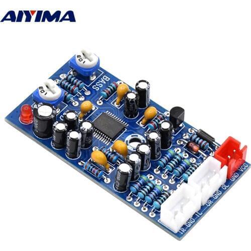 AIYIMA Preamplifier Sound Optimization Audio Bass Board Home Theater JRC2706 Pre Amplifier 3D Reverb Subwoofer Processor