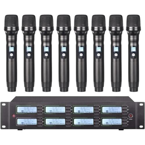 Professional UHF wireless microphone system metal handheld microphone for family KTV marriage performance outdoor activities