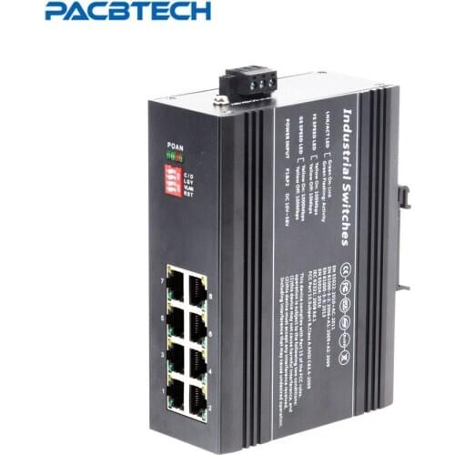 10/100/1000M 8Port Industrial Fiber Optical Switch Unmanaged 8Port Fiber Switch