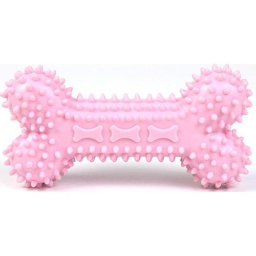 Rubber Bone Chew Training Toys Dog Toy Pets French Bulldog Teeth Cleaning Tools Pet Puppy Dogs Accessoires