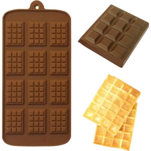 DIY Fondant Cake Tools 100% Food Grade Silicone Mini Chocolate Shape Mold Cake Mold Ice Mold Baking Pan Kitchen Baking Tool