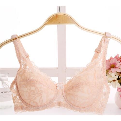 Sexy Lace Brassiere Super Gather Push Up Lace Bras 32B-40B Plus Size Lingerie for Women Sexy Lace Big Size Push Up Underwire Bra