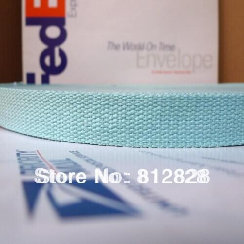 50 Yards 1'' 25mm Wide #6 Light Blue Webbing Wholesale Free Shipping
