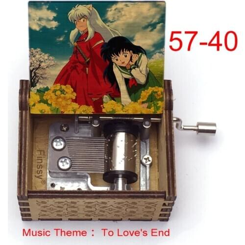 To Loves End MUSIC THEME INUYASHA/The Love That Transcends Time/Affections Touching Across Timekagome Kikyo wood music box gift