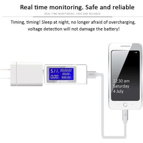 USB Tester Voltmeter DC4-30V 0-5A QC2.0 3.0 LCD Current Voltage Charger Capacity Tester Power Meter USB Charger Doctor for Phone