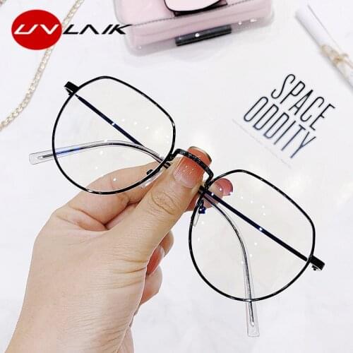 UVLAIK Computer Glasses Frame Transparent Glasses Anti Blue Light Eyeglasses Frames Optical Spectacle Gaming Blocking Eyewear