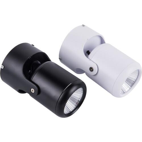 180 degree Rotation Ceiling Downlight AC85-265V 7W 12W COB Led down lights Surface Mounted Ceiling Spot light