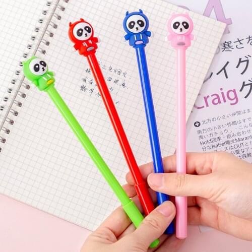 36 pcs/lot Cartoon Panda Gel Pen Cute 0.5 mm black Ink Signature Pens Promotional Gift School Supplies