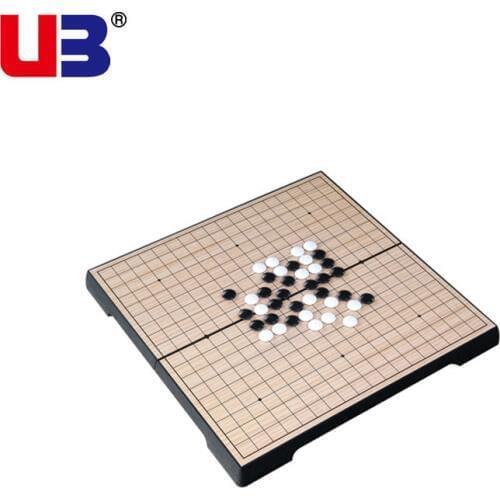 361chess /set Children Go Game portable folding magnet magnetic disks Go chess games Set plastic chess board 19 lines WeiQi