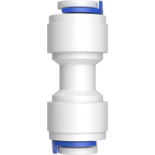 1/4" - 1/4" OD Tube Straight PE Pipe Fitting Hose Plastic Quick Connector Aquarium RO Water Filter Reverse Osmosis System