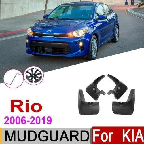 Car Mudflap For KIA Rio K2 2019~2006 JB UB YB Sedan Saloon Mudguard Mud Guard Splash Flap Accessories 2010 2009 2008 2007