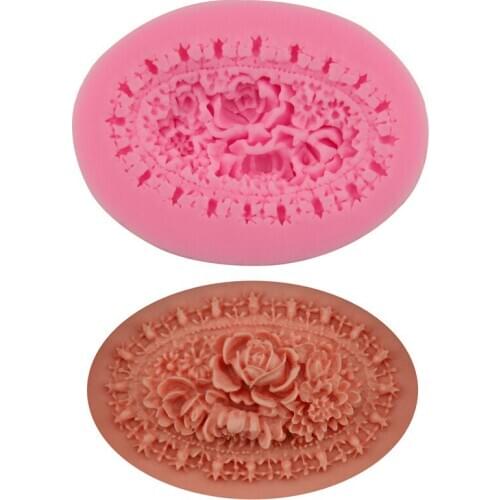 Flower type fondant silicone cake mold DIY soap mold baking tools Sugarcarft Gumpaste Mold