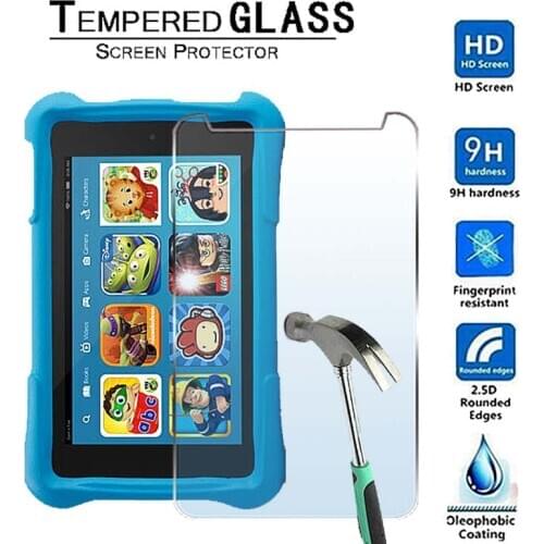 For Amazon Kindle Fire 7 Kids Edition (2017)-9H Premium Tablet Tempered Glass Screen Protector Film Protector Guard Cover