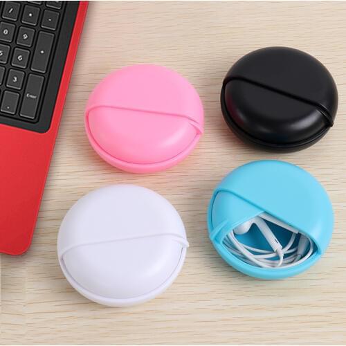 Data Line Storage Box Organizer Small Portable Medicine Box Mini Macarons Jewel Case Multiple Colors