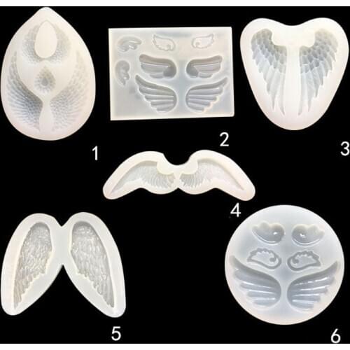 Angel Wings Pendant Resin Casting Mold Silicone Mold Jewelry Making Tools