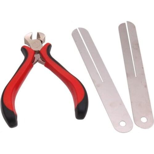Hot-Fret Puller Fretboard Fingerboard Fret Repair Tool Protector Steel Plate for Electric Guitar and Bass