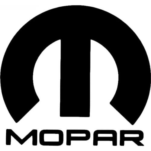 Mopar Logo for Ram Charger Challenger Window Sticker Vinyl Decal Car Styling Automobile Accessories Black/Silver,13cm*13cm