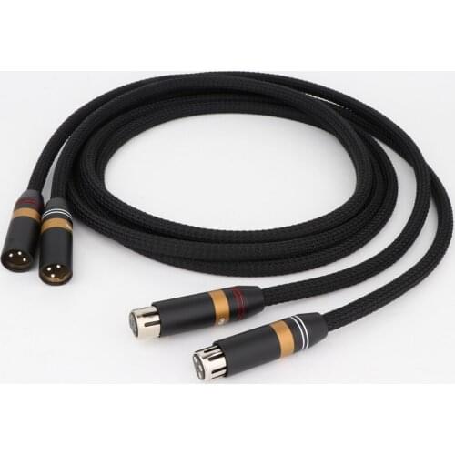 Monosaudio A202X Multiple 99.9998% Pure Copper Silver Plated Balance Interconect Cable Audio Video Extend XRL Cable , Hifi Cable