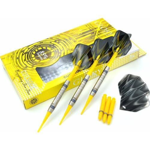 CUESOUL GLORY 85% Tungsten 16g Soft Tip Dart Set With Yellow Soft Tips