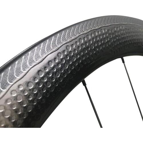 New Arrivals 25mm Wide 58mm Deep Bike Bicycle Road Clincher Wheels Dimple Carbon Rim 404 Wheelset