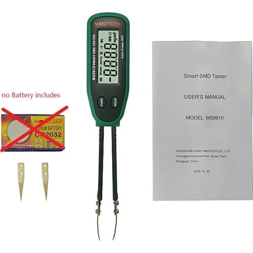 Original MASTECH Smart SMD Tester Capacitance Meter Multimeter MS8910 3000 counts LCD display Auto Scanning, Auto Ranging