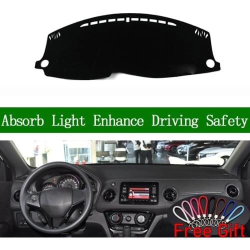 For Honda XRV 2015 2016 2017 Dashboard Cover Sun Shade Non-slip Dash Mat Pad Carpet Car Stickers Interior Accessories