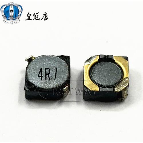 10pcs/SMD power inductors 6D28 6D38 4.7UH word:4R7 7*7*3MM/7*7*4MM Shielding inductance
