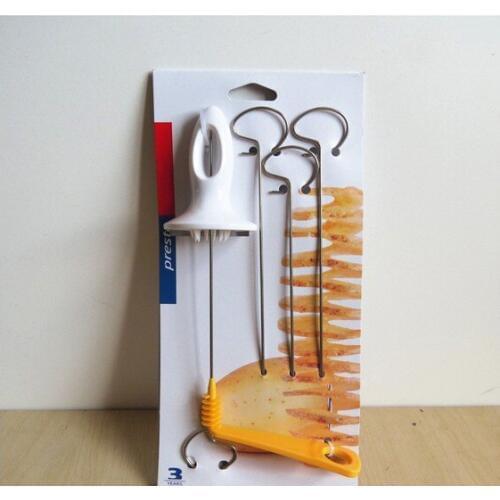 1PC Kitchen Accessories Tornado Potato Spiral Cutter Slicer Home Cozinha Potato Making Twist Shredder Cocina Cooking Tool LF 123