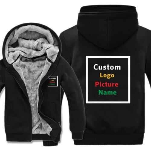 Custom Hoodies Make Your Design Logo Text Men Print Company Team High Quality Cotton Sweatshirts Personalized Gift