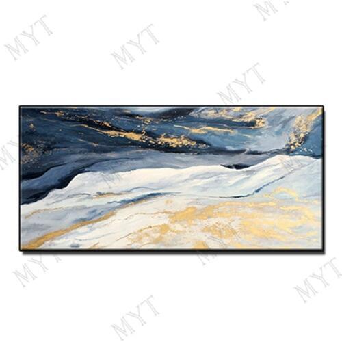 Unique gift Hand Painted Wall art Picture Abstract cloud landscape oil painting for Living room bedroom home decor no framed