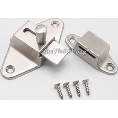 High Quality 304 Stainless Steel Door Bolts Home Guard Safety Door Lock Latch Toilet Partition Latch