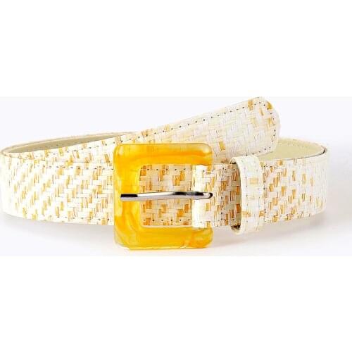 Pp Grass Woven Womens Belt Independent Packaging Summer New Dress Belt Womens