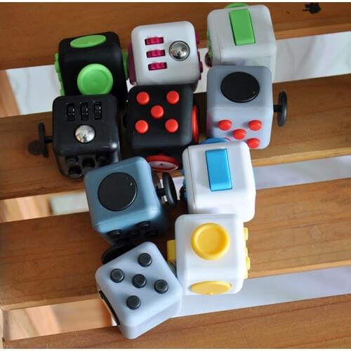 ZK20 Traditional Antistress Toy Gyro Adult Cube Toy Vinyl Desk Finger Toys Squeeze Fun Stress Reliever Antistress Toy
