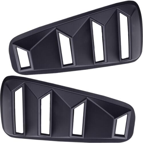 1 Pair Car 1/4 Quarter Side Window Louvers Scoop Cover Vent Fit for Ford Mustang 2005-2014