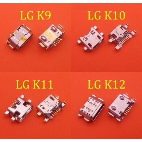 10pcs For LG K9 X210 LM-X210EM LMX210EM G4 F500 H815 Charging Port Connector Micro USB Connector Jack Micro USB Socket Charger