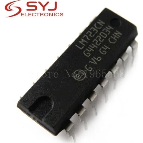 10pcs/lot LM723CN LM723 DIP Adj. Voltage Regulator IC 2-37V 150mA New Original In Stock