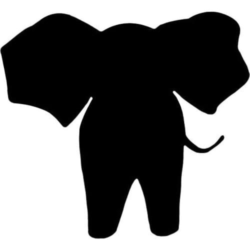 15.7CM*14.3CM Elephant Car Trunk Decoration Car Sticker Accessories Vinyl Decal