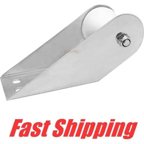 316 stainless steel anchor fitting boat Bow Anchor Roller Bracket Rubber wheel for Fixed anchor for Yacht RV truck marine anchor