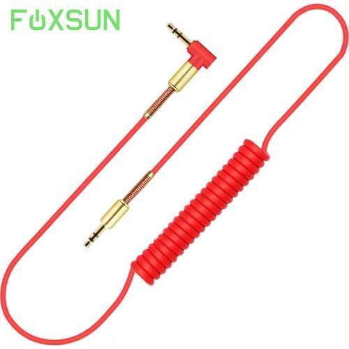 3.5mm audio adapter Retractable Gold Plated Jack Plug Audio Telescopic Spring Cord Aux Cable for Phone/ Tablet Headset
