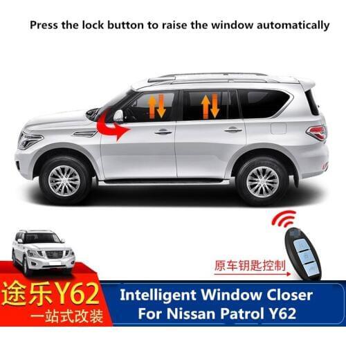 Automatic window closer for Nissan Patrol y62 2012-2019 automatic closing window lifter lock lock mirror folding