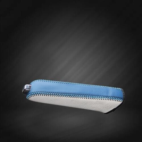 Car Hand Brake Covers Top Layer Leather Case for Hyundai Elantra Handbrake Grips Genuine Cover Auto Handbrake