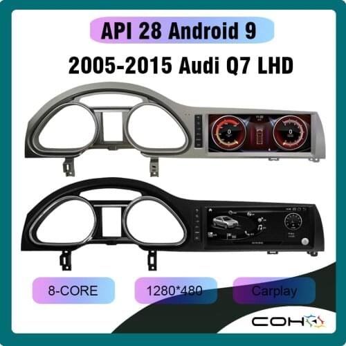 Android 9 octa core 6+128G Dvd Automotivo Car Multimedia Radio Player For Audi Q7 2005-2015 GPS Navigation Video