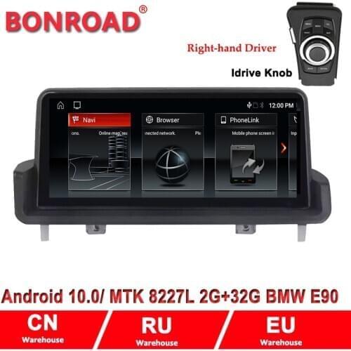 Bonroad 10.25" Android 10.0 Car Radio GPS For BMW E90 E91 E92 E93 2005-2012system support SWC idrive