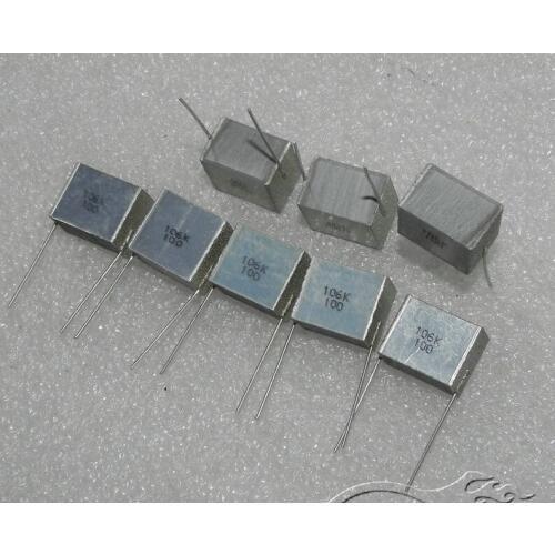 Free Shipping 100V 106k 10UF 10% L15MM W 10MM H13MM Spacing 15 Frequency division stacking non-inductive capacitor
