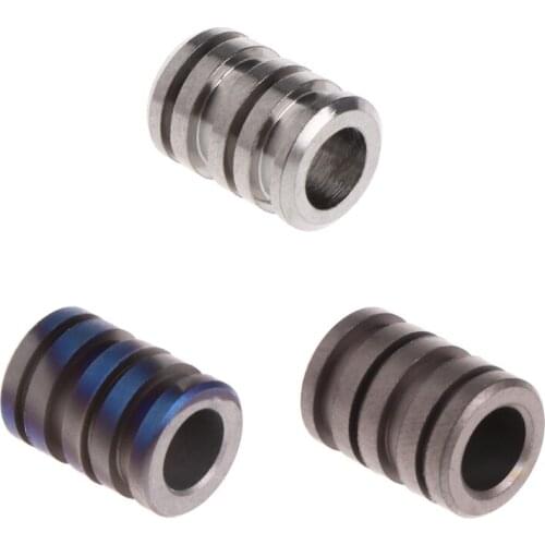 Large Outdoor EDC Titanium Alloy TC4 Knife Bead Lanyard Paracord Rope Pendant U2JB