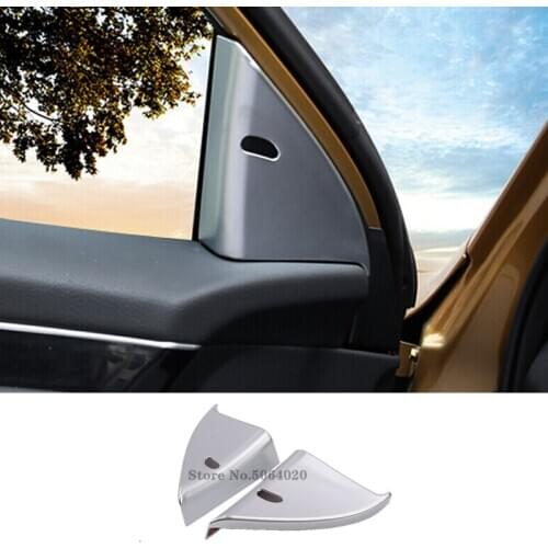 For Nissan Qashqai J11 2015 2016 2017 2018 Car Styling Front Inner Triangle speaker audio Cover Sticker Trim Matte Accessories