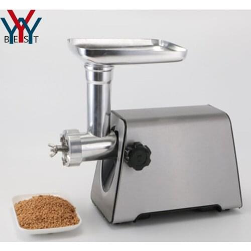 Stainless steel electric animal chicken dog cat feed pellet extruding machine automatic bird duck fish food granulator tool