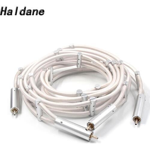 Haldane Pair Argento the Flow HiFi Audio RCA Cable Interconnect Cable for CD Player Amplitier Speaker Interconnect Cables