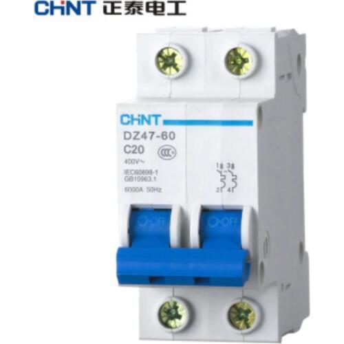 CHINT Mini Circuit Breaker Empty DZ47 2P C Type 10A16A20A25A32A63A Air Switch MCB