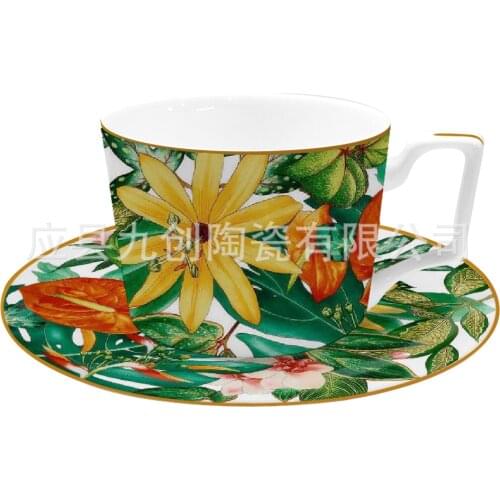 Summer style series coffee cup and dish set hotel restaurant household Milk Cup Mug Tea Cup